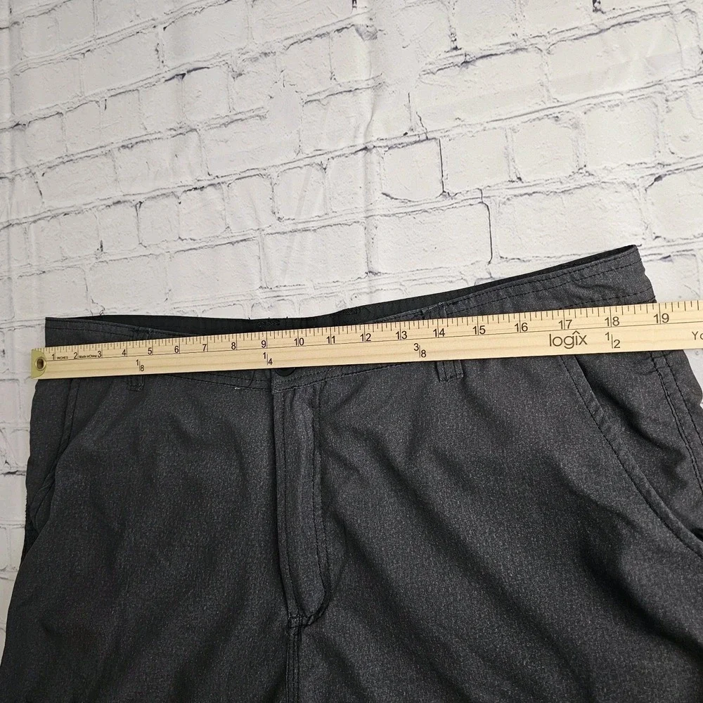 Molokai Surf Co Mens Board Shorts Size 38‎ Black Flat Front Lightweight Pockets